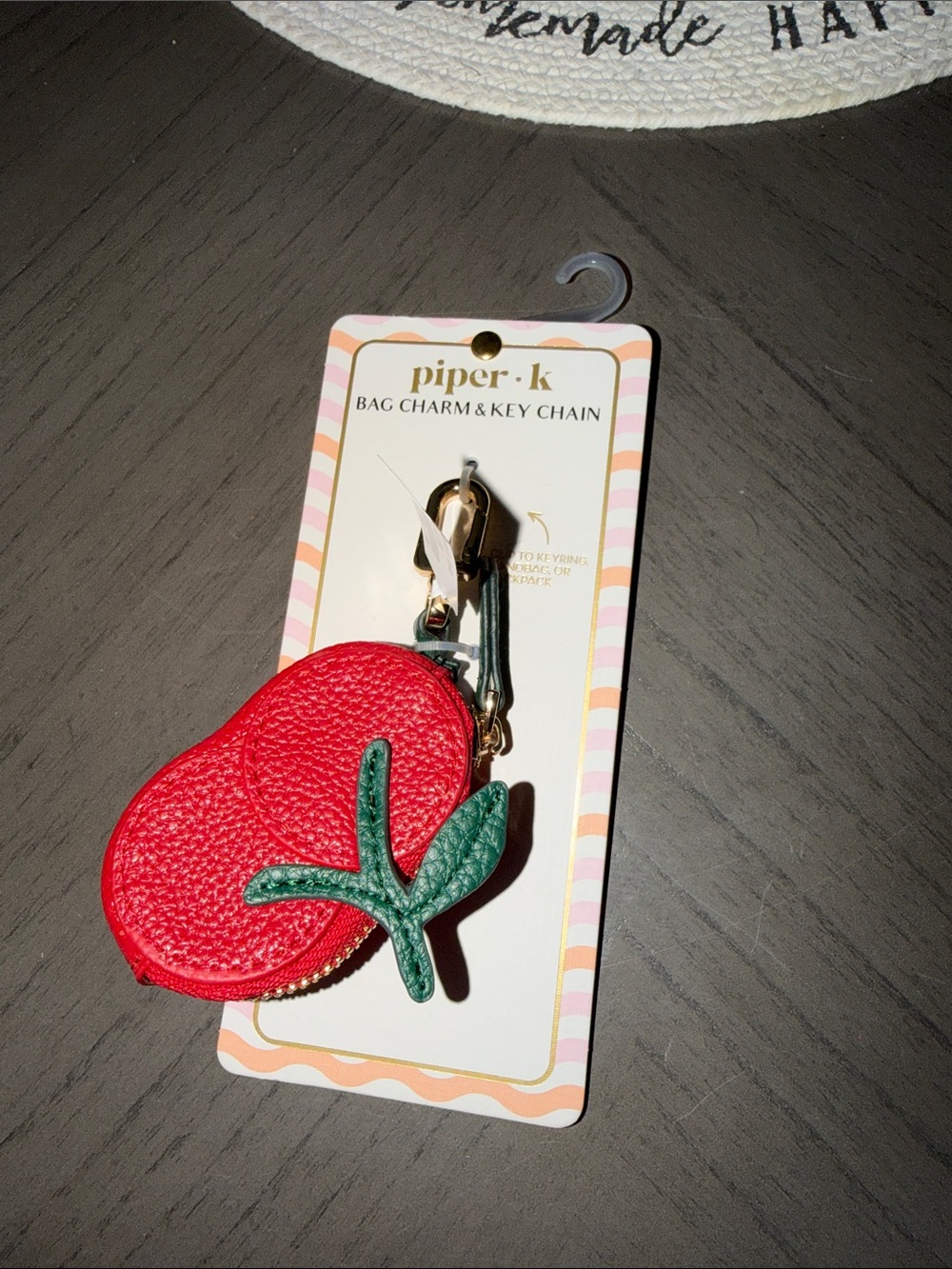 Red Cherry Bag Charm & Key Chain